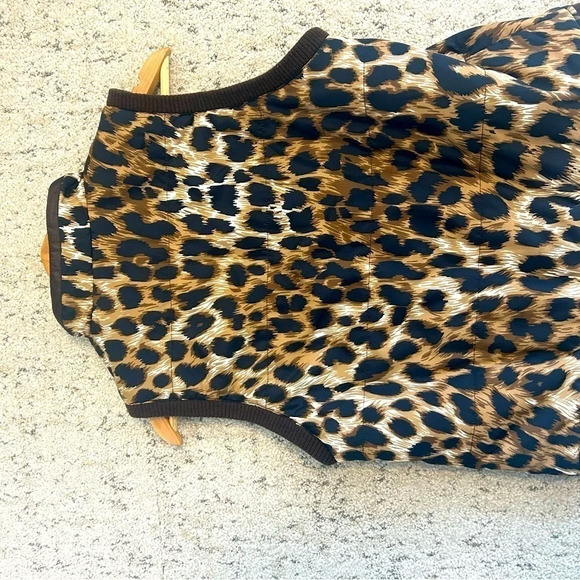 Elegance Paris  vintage animal print vest in great shape - Picture 2 of 5